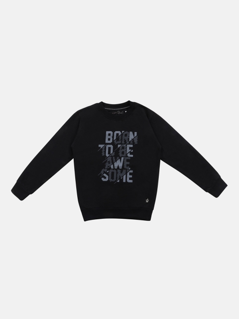 

Lil Tomatoes Boys Black Printed Sweatshirt