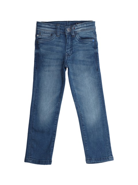 

Allen Solly Junior Boys Blue Regular Fit Mid-Rise Clean Look Stretchable Jeans