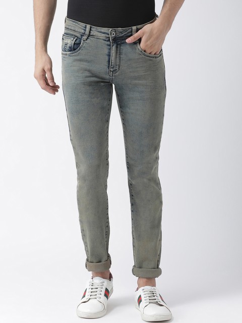 

Rex Straut Jeans Men Brown Slim Fit Mid-Rise Clean Look Stretchable Jeans