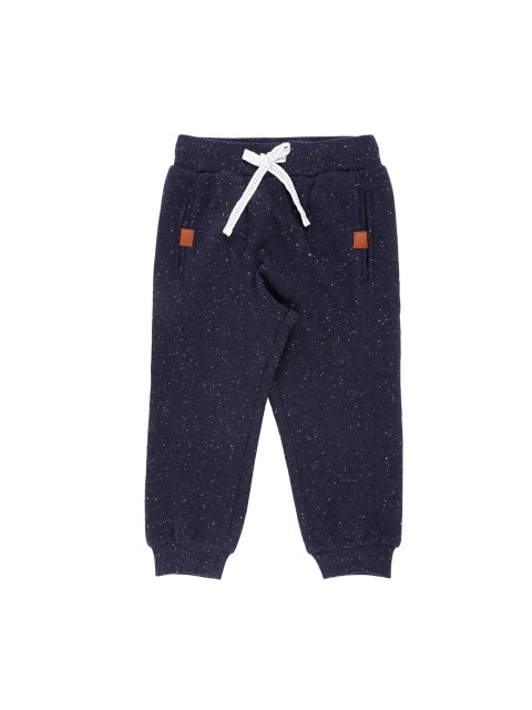 

Pantaloons Baby Boys Navy Blue Self-Design Pure Cotton Straight-Fit Joggers