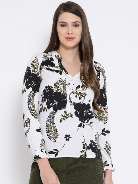 

Oxolloxo Women White Printed Top