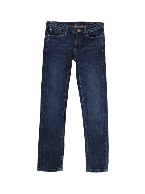 

Allen Solly Junior Boys Blue Regular Fit Mid-Rise Clean Look Stretchable Jeans