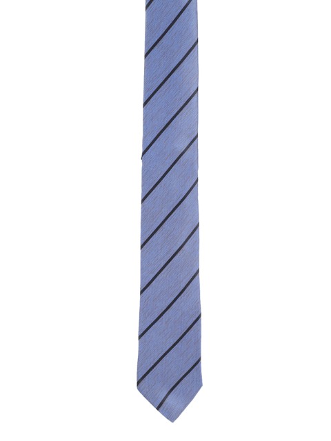 

Van Heusen Blue & Black Striped Broad Tie