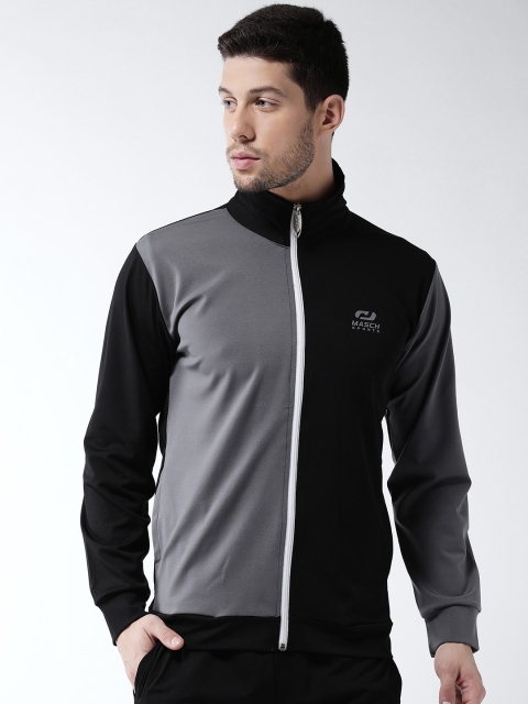

Masch Sports Men Black Colourblocked Lightweight Sporty Jacket