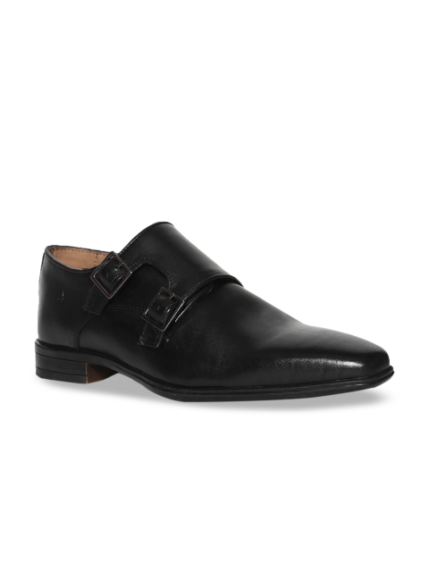 

Arrow Men Black Solid Leather Formal Monks