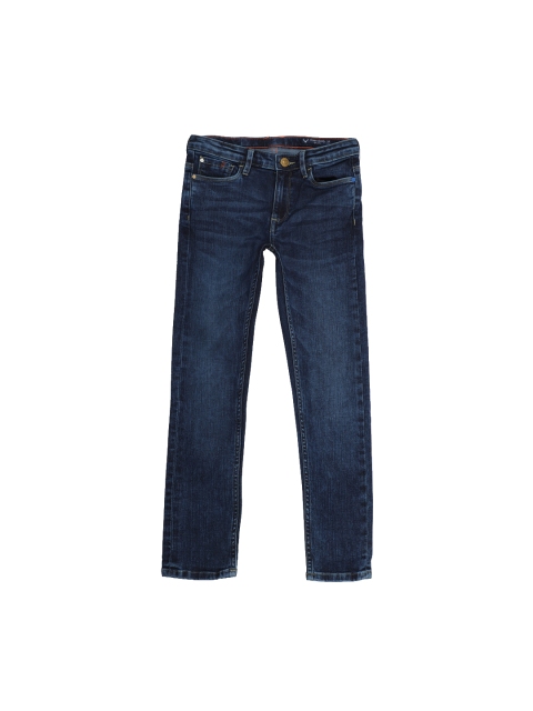

Allen Solly Junior Boys Blue Regular Fit Mid-Rise Clean Look Stretchable Jeans
