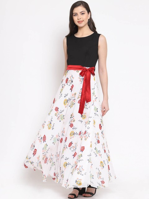 

Just Wow Women Multicoloured Floral Printed Maxi Dress, Multi
