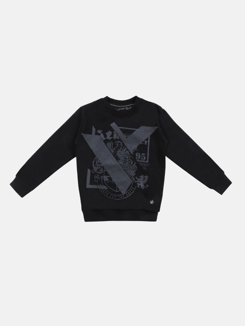 

Lil Tomatoes Boys Black & Grey Printed Sweatshirt