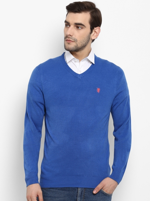 

Red Tape Men Blue Solid Sweater