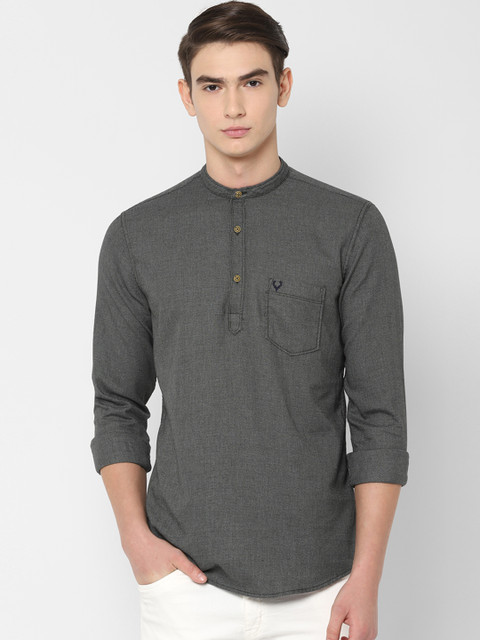 

Allen Solly Sport Men Grey Regular Fit Self Design Casual Shirt
