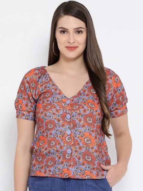 

Oxolloxo Women Grey Printed Top