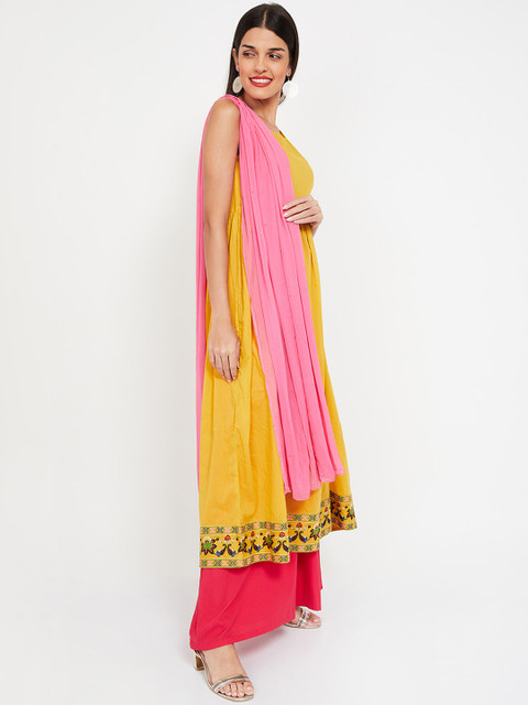 

Melange by Lifestyle Pink Solid Dupatta