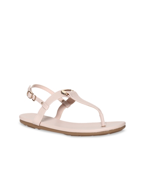 

Stride Women Pink Solid T-Strap Flats