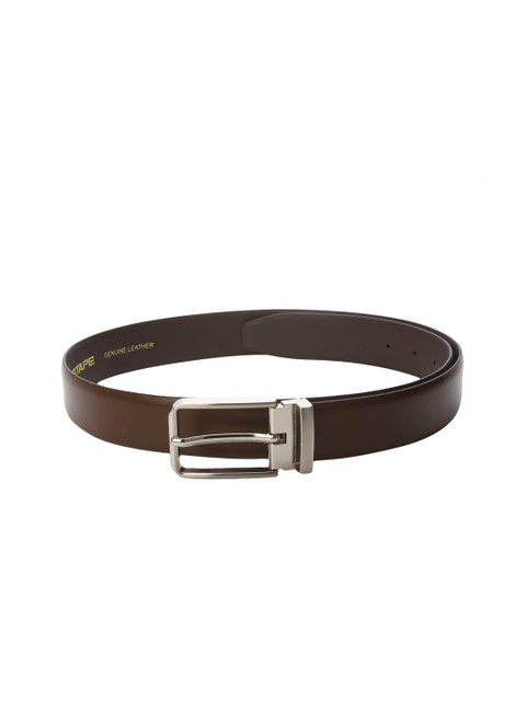 

Red Tape Men Brown Solid Leather Belt