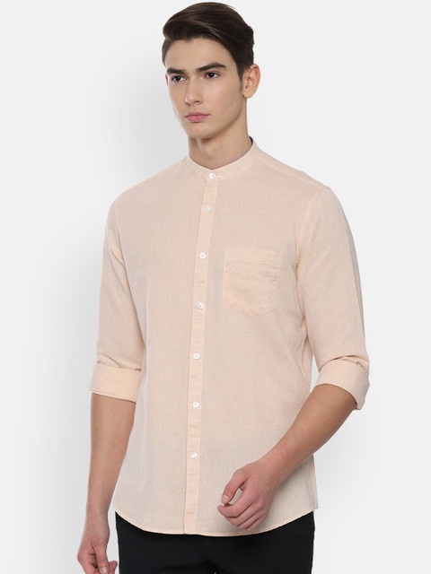 

Van Heusen Sport Men Beige Slim Fit Solid Casual Shirt