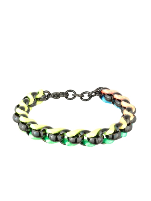 

Inox Jewelry Multicoloured Stainless Steel Link Bracelet, Multi