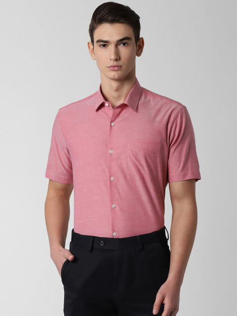 

Peter England Men Pink Regular Fit Solid Formal Shirt