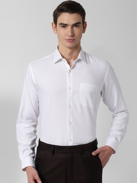 

Peter England Men White Regular Fit Solid Formal Shirt