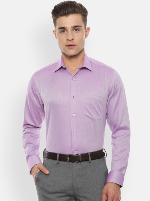 

Van Heusen Men Purple Regular Fit Self Design Formal Shirt