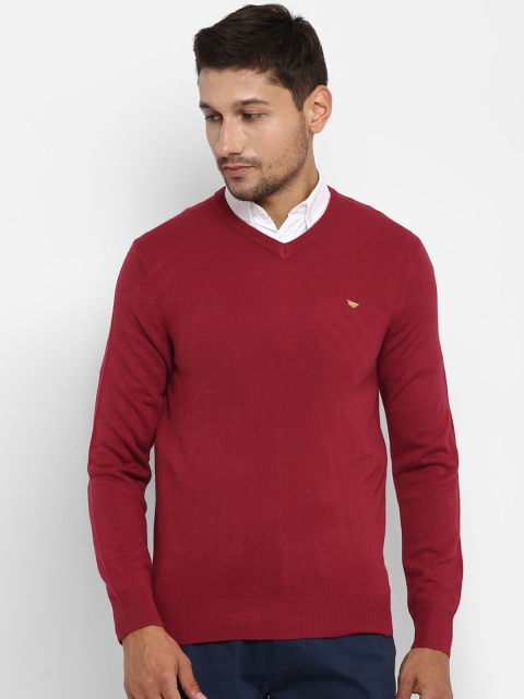 

Red Tape Men Red Solid Sweater