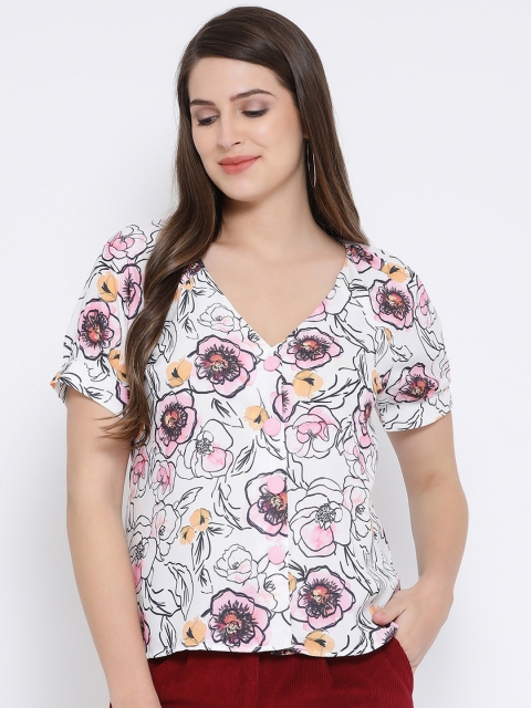 

Oxolloxo Women White Printed Top