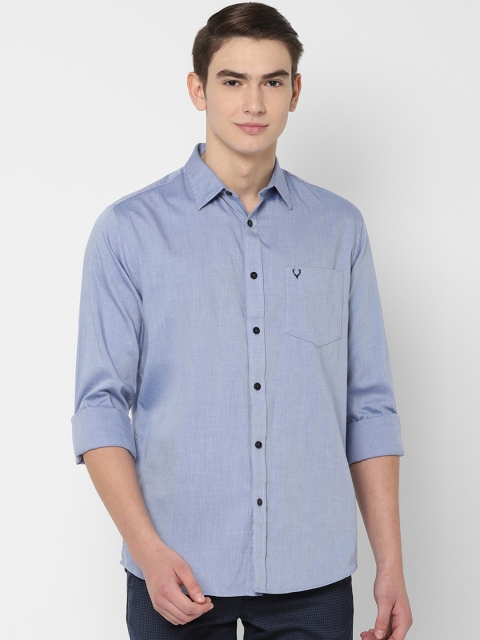 

Allen Solly Men Blue Slim Fit Self Design Casual Shirt