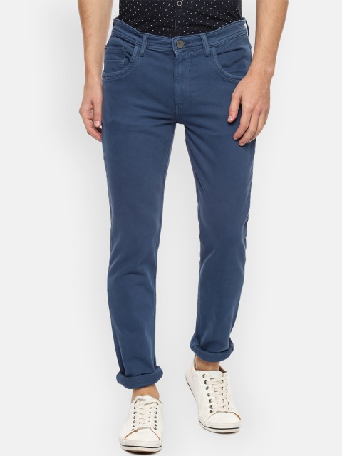 

V Dot Men Blue Skinny Fit Mid-Rise Clean Look Stretchable Jeans