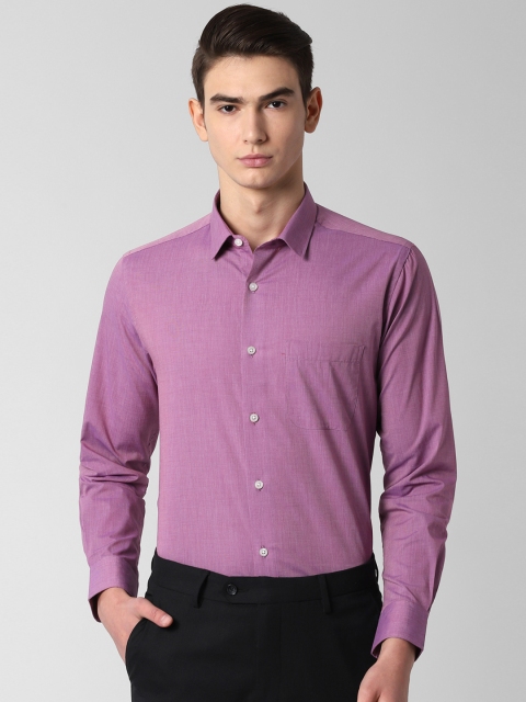 

Peter England Men Purple Slim Fit Solid Formal Shirt