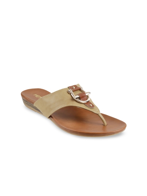 

Metro Women Beige Solid Sandals
