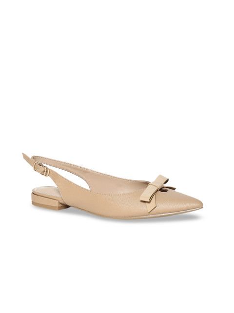 

Stride Women Beige Solid Flats