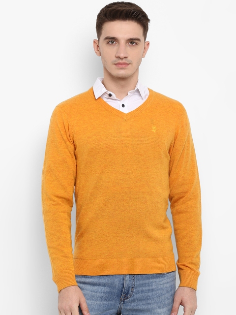 

Red Tape Men Mustard Yellow Woollen Solid Sweater