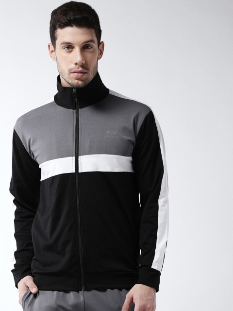 

Masch Sports Men Black Colourblocked Lightweight Sporty Jacket