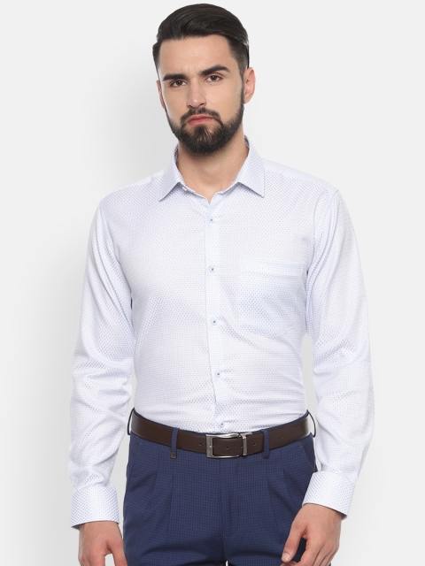 

Van Heusen Men White Regular Fit Checked Formal Shirt