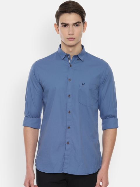 

Allen Solly Men Blue Slim Fit Solid Casual Shirt