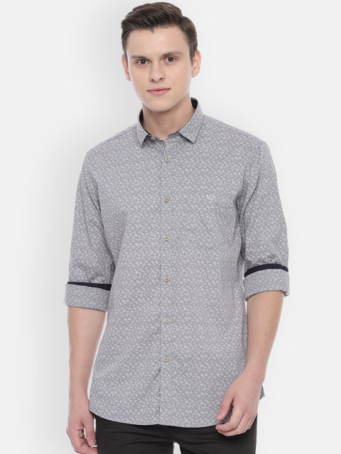 

Van Heusen Sport Men Grey Slim Fit Printed Casual Shirt