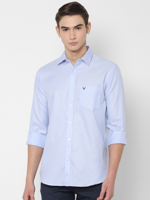 

Allen Solly Men Blue Slim Fit Self Design Casual Shirt