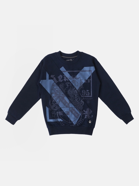 

Lil Tomatoes Boys Navy Blue Printed Sweatshirt