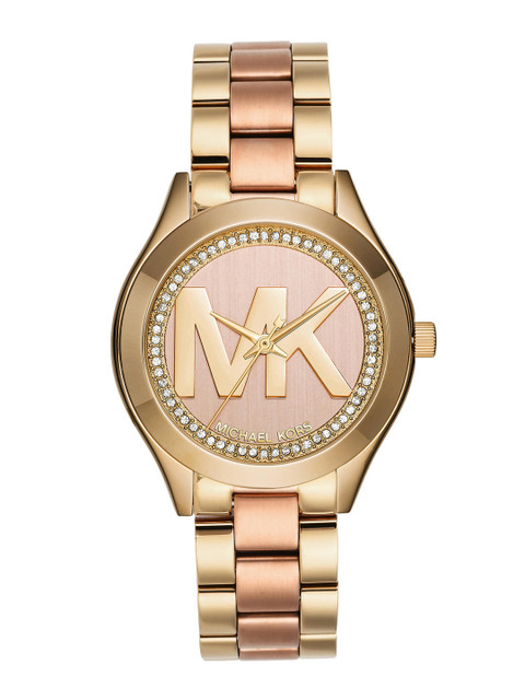 

Michael Kors Women Multicoloured & Pink Analogue Watch MK3650, Gold