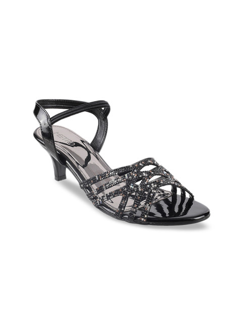 

Metro Women Black Embellished Sandals