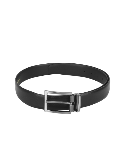 

Red Tape Men Black Textured Leather Belt