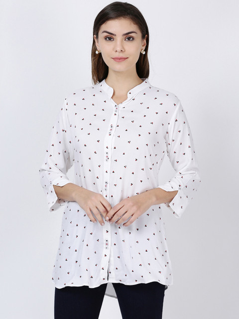 

Soch White Printed Tunic