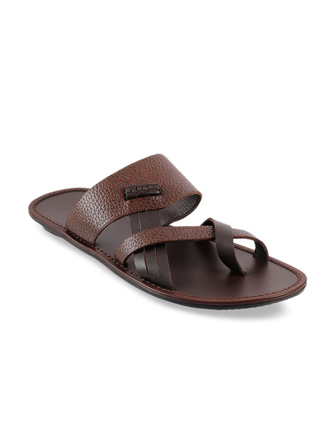 

Metro Men Brown Leather Sandals
