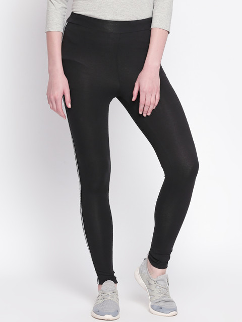 

Ajile by Pantaloons Women Black Solid Tights