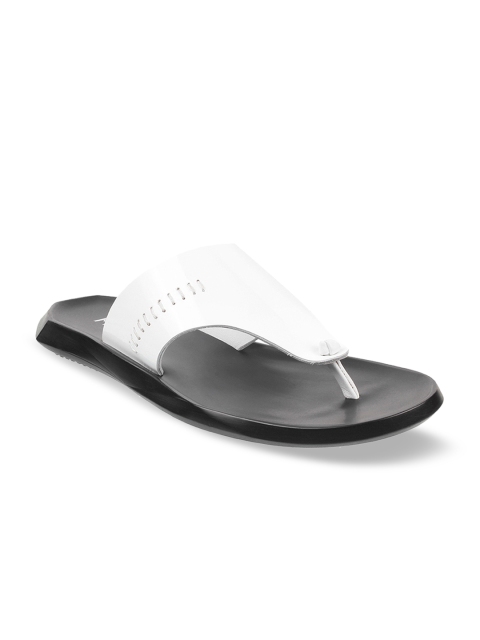 Metro Men White Comfort Sandals