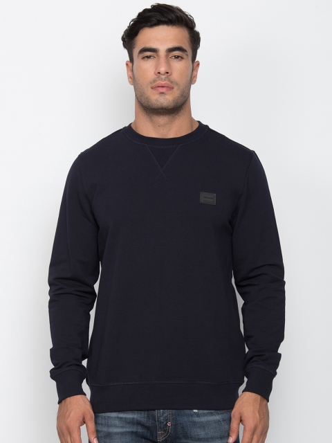 

Antony Morato Men Navy Blue Solid Sweatshirt