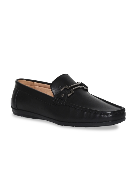 

Arrow Men Black Solid Leather Formal Loafers