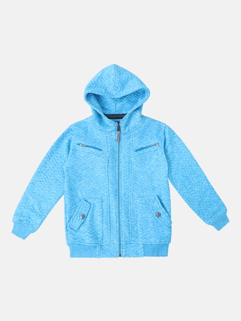 

Lil Tomatoes Boys Blue Solid Lightweight Quilted Jacket