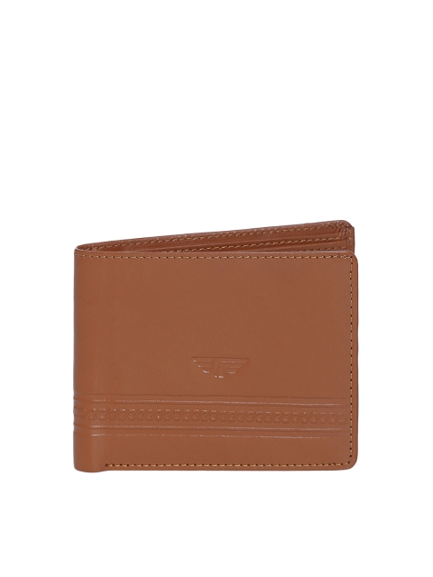 

Red Tape Men Tan Solid Two Fold Leather Wallet