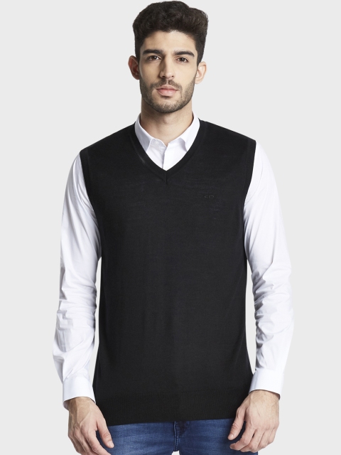 

ColorPlus Men Black Solid Sweater