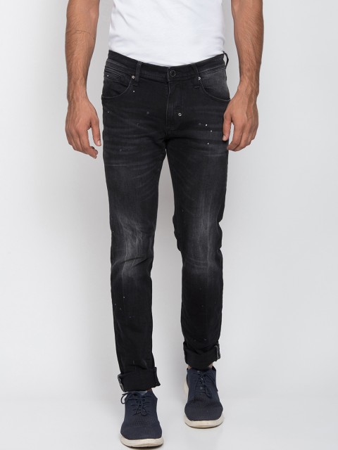 

Antony Morato Men Black Slim Fit Mid-Rise Clean Look Jeans